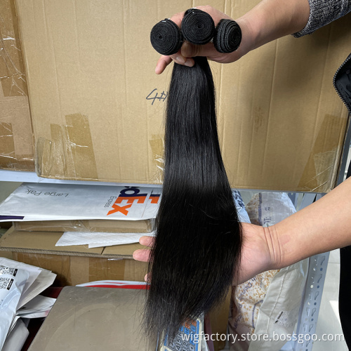 Factory price bone straight human hair bundles with closure, bone straight vietnam hair